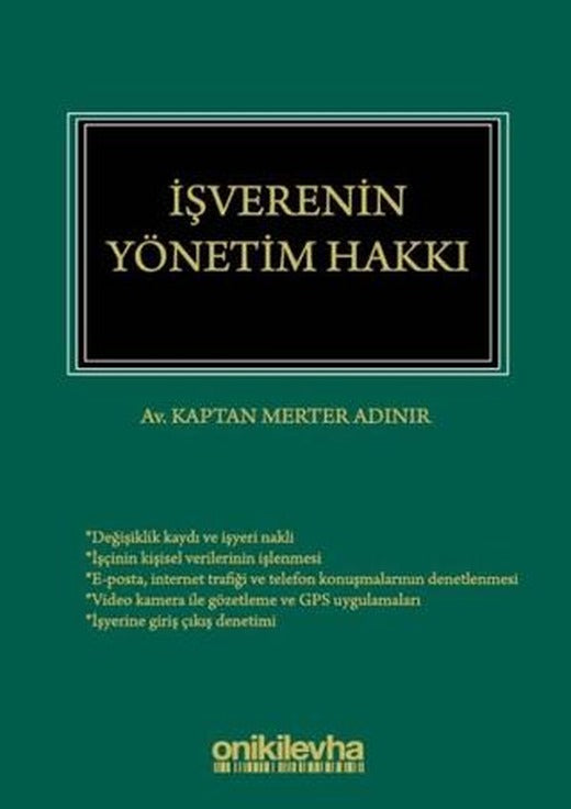 İşverenin Yönetim Hakkı | On İki Levha Yayınları (Ciltsiz)