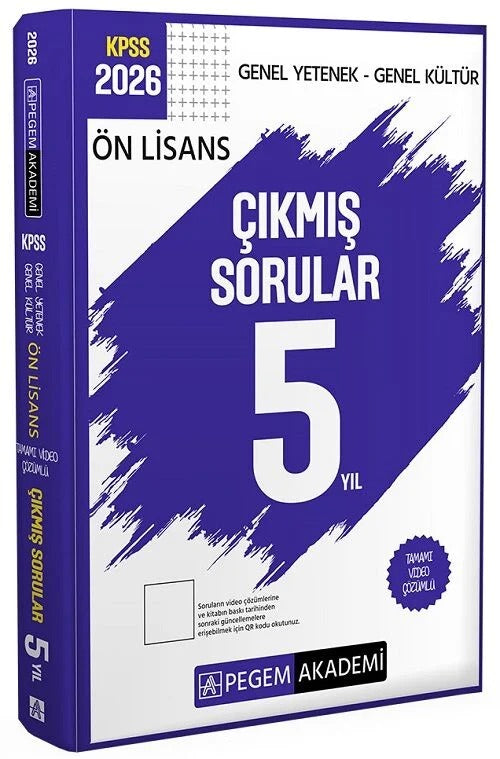 2026 KPSS Ön Lisans Genel Yetenek Genel Kültür Tamamı Video Çözümlü Çıkmış Sorular 5 Yıl