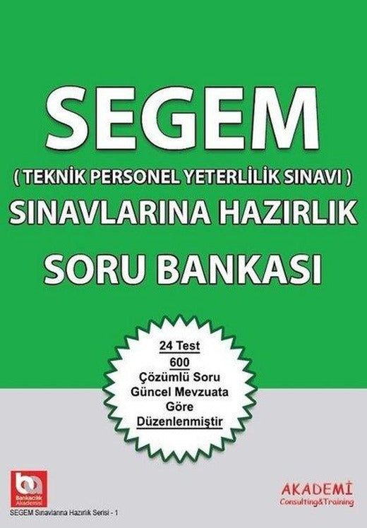 SEGEM Sınavlarına Hazırlık Soru Bankası | Akademi Consulting (İnce Kapak)