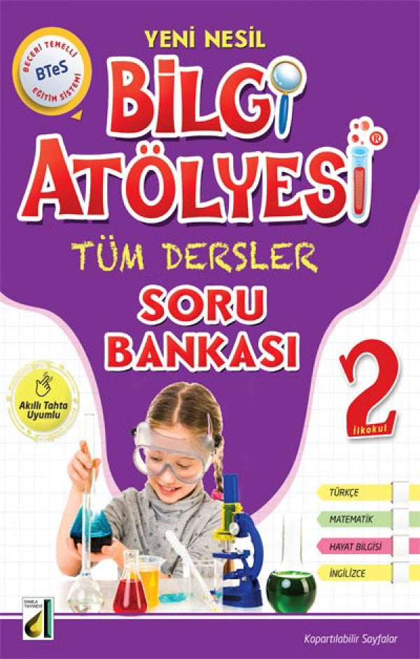 Damla Yayınları 2. Sınıf Bilgi Atölyesi Yeni Nesil Tüm Dersler Soru Bankası - Abdullah Coşkun kitap kapağı