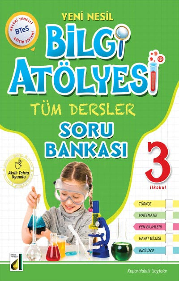 Damla Yayınları 3. Sınıf Bilgi Atölyesi Yeni Nesil Tüm Dersler Soru Bankası - Abdullah Coşkun kitap kapağı