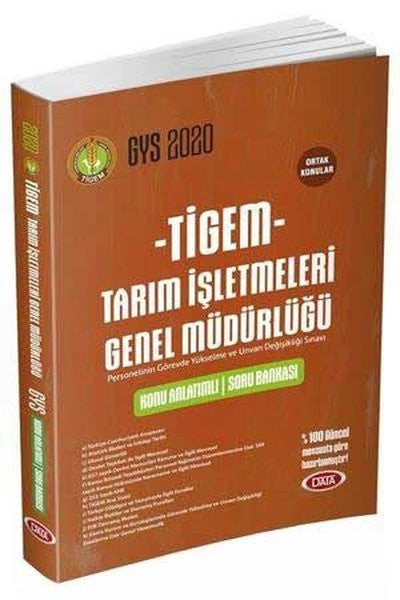 Data 2020 GYS TİGEM Tarım İşletmeleri Konu Anlatımlı Soru Bankası - Kolektif kitap kapağı