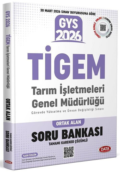 Data 2026 GYS TİGEM Tarım İşletmeleri Genel Müdürlüğü Ortak Alan Soru Bankası Çözümlü Görevde Yüksel - Kolektif kitap kapağı