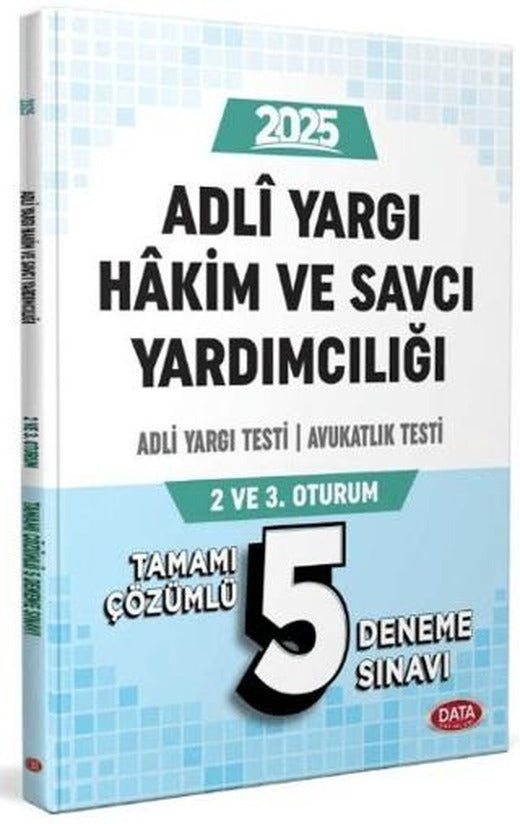 Adli Yargı Hakim ve Savcı Yardımcılığı Adli Yargı - Avukatlık Testi (2.ve 3. Oturum) Tamamı Çözümlü 5 | Data Yayınları (Ciltsiz)