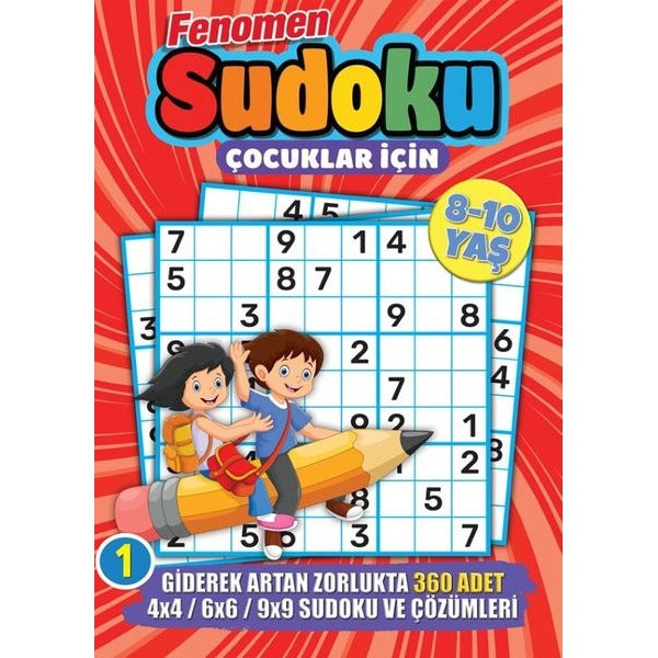 Fenomen Çocuklar İçin Sudoku 8 - 10 Yaş | Maxi Yayıncılık (İnce Kapak)