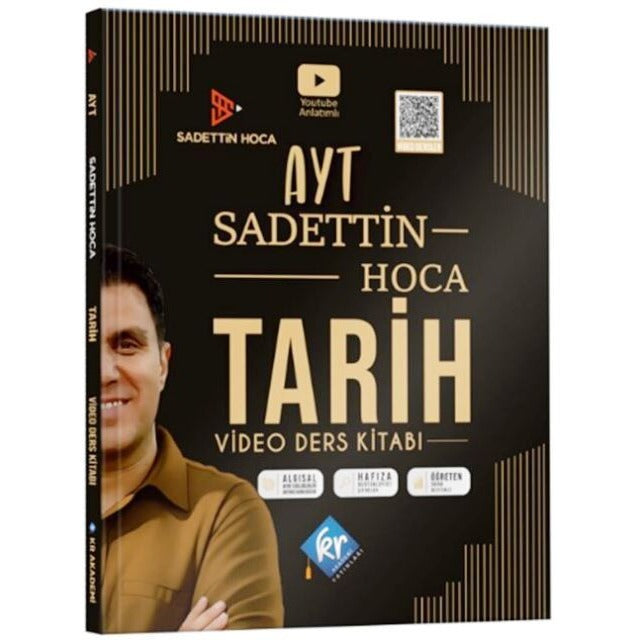 Sadettin Hoca AYT Tarih Video Ders Kitabı | KR Akademi (İnce Kapak)