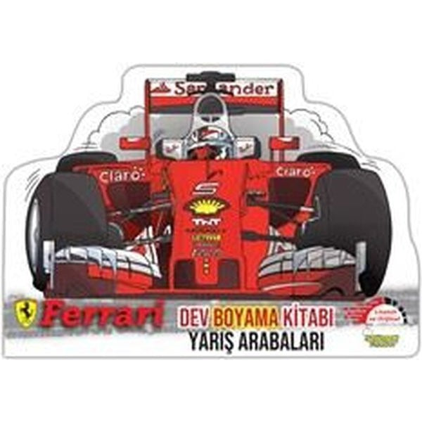 Ferrari Dev Boyama Kitabı Yarış Arabaları | Selimer (İnce Kapak)