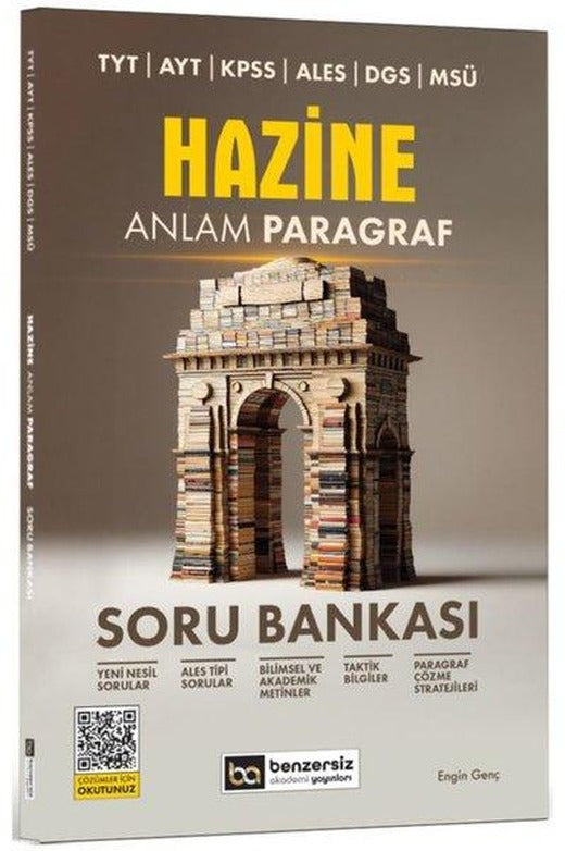 TYT AYT KPSS ALES DGS MSÜ Hazine Anlam Paragraf Soru Bankası | Benzersiz Akademi Yayınları (İnce Kapak)