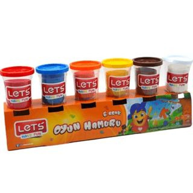 LETS 6 Renk Oyun Hamuru 336 g | Lets
