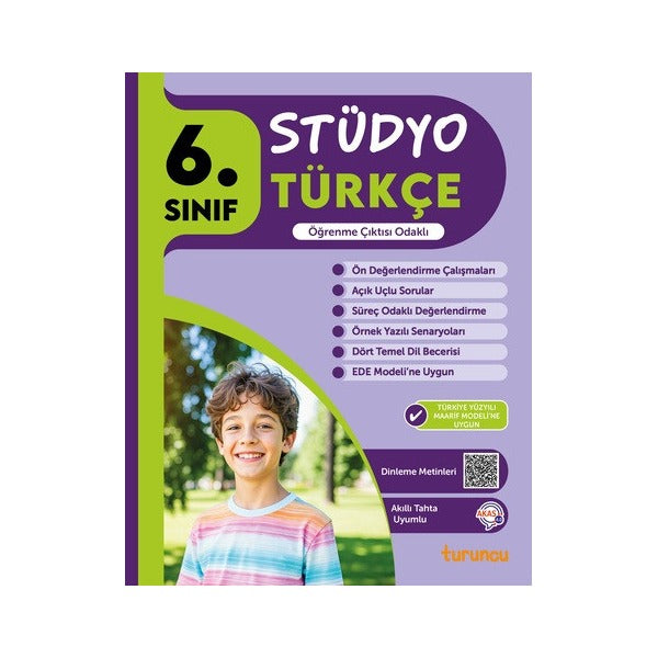 6. Sınıf Türkçe Stüdyo Turuncu | Turuncu Yayınları (İnce Kapak)