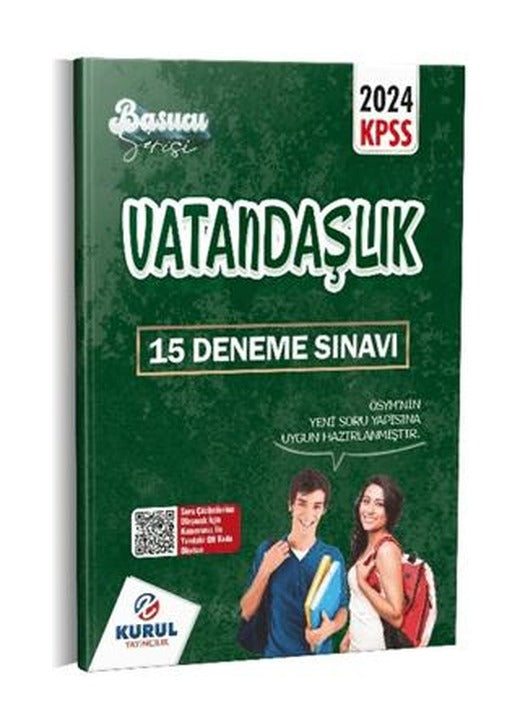 KPSS Başucu Serisi Vatandaşlık Çözümlü 15 Deneme Sınavı
