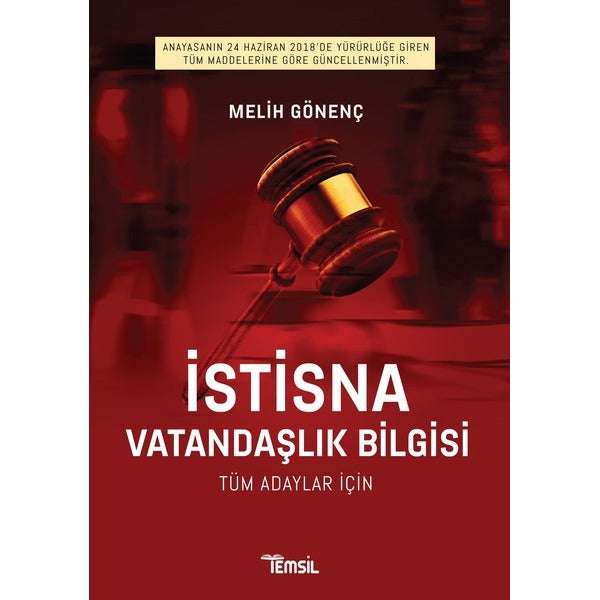 İstisna Vatandaşlık Bilgisi Tüm Adaylar İçin | Temsil Kitap (Ciltsiz)