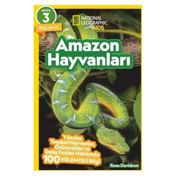 Amazon Hayvanları - National Geographic Kids - Bilgi Serisi Seviye 3 | Beta Kids (İnce Kapak)