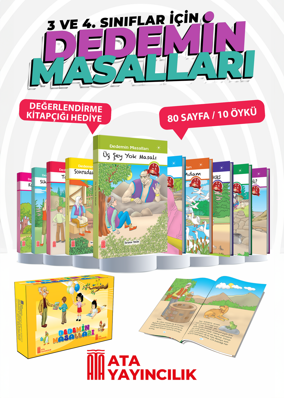 Dedemin Masalları Öykü Dizisi Ata Yayıncılık - Kolektif kitap kapağı