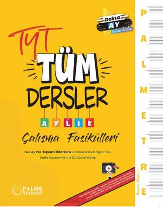 Palmetre TYT Tüm Dersler Aylık Çalışma Fasikülleri