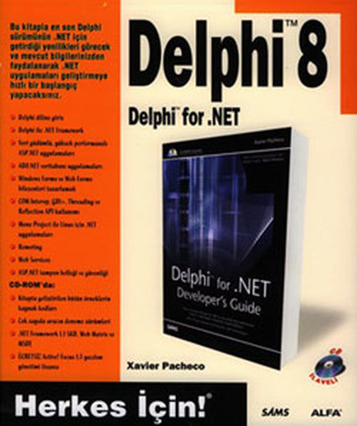 Delphi 8-Delphi For.Net - Xavier Pacheco kitap kapağı