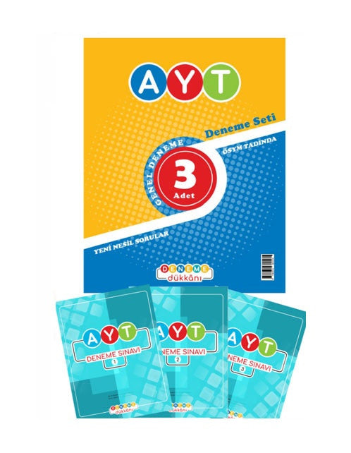 Deneme Ayt Deneme Seti 3Lü kitap kapağı