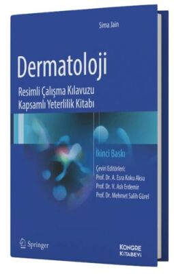 Dermatoloji Resimli Çalışma Kılavuzu Kapsamlı Yeterlilik Kitabı - Sima Jain kitap kapağı