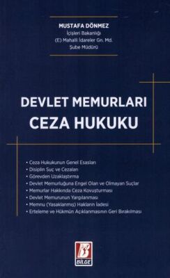 Devlet Memurları Ceza Hukuku - Mustafa Dönmez kitap kapağı