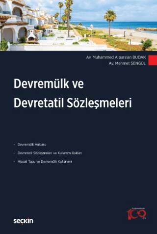 Devremülk ve Devretatil Sözleşmeleri - Muhammed Alparslan Budak kitap kapağı