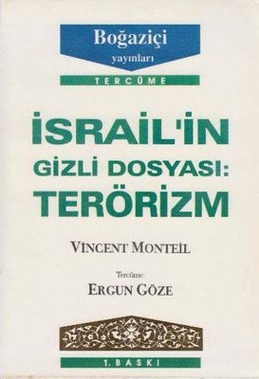 İsrail'in Gizli Dosyası Terörizm | Boğaziçi Yayınları