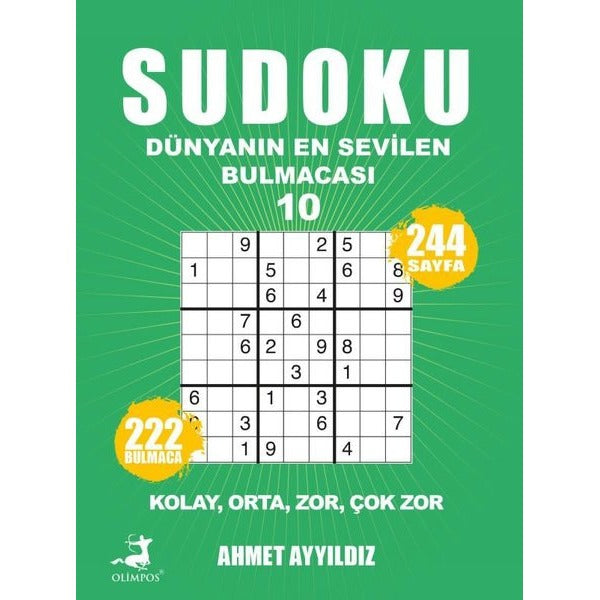Sudoku - Dünyanın En Sevilen Bulmacası 10 | Olimpos Yayınları