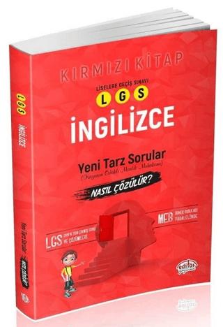 LGS İngilizce Yeni Tarz Mantık Muhakeme Nasıl Çözülür (Kırmızı Kitap) | Editör Yayınevi (Ciltsiz) - Resim 1