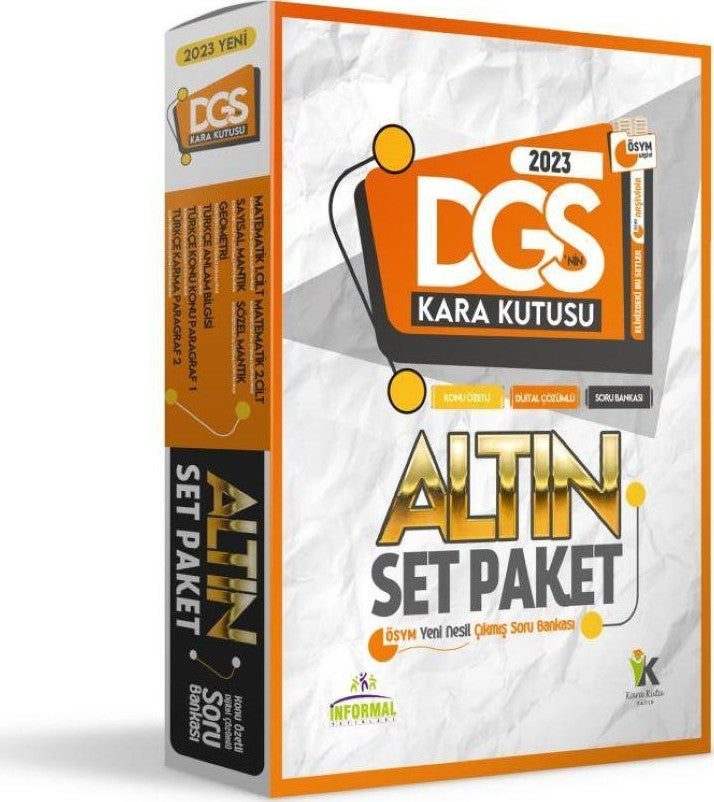 DGSNİN Kara Kutusu Konu Özetli Dijital Çözümlü Çıkmış Soru Bankası Altın Paket Set kitap kapağı