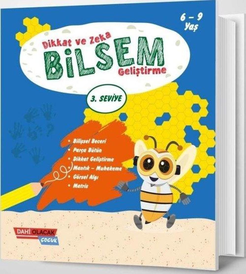 Dikkat ve Zeka Bilsem Geliştirme - 3. Seviye | Dahi Olacak Çocuk Yayınları