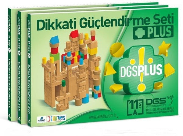 Dikkati Güçlendirme Seti Plus 11 Yaş (3 Kitap-Ahşap Materyaller Hariç) - Doç. Dr. Osman Abalı kitap kapağı
