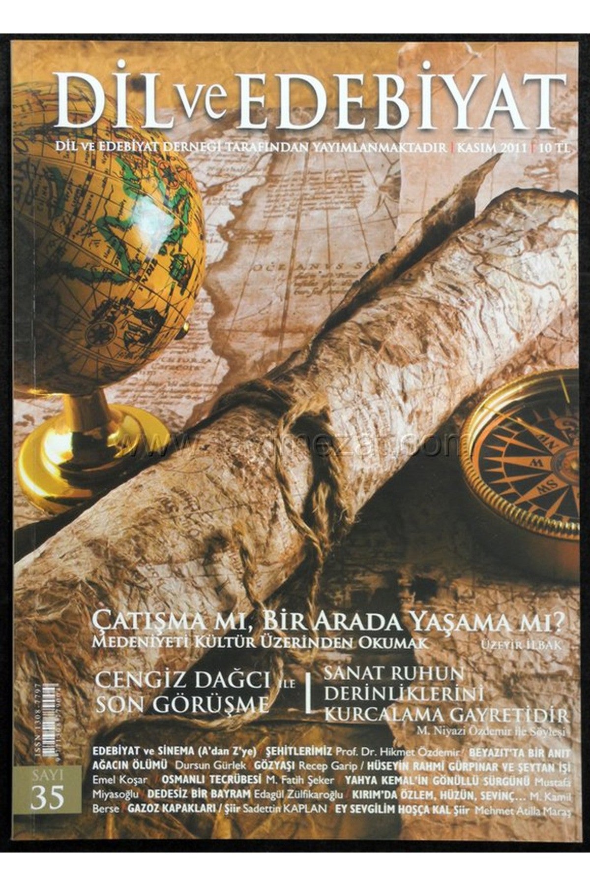 Dil Ve Edebiyat Aylık Dil, Edebiyat Ve Kültür Dergisi Sayı: 35 - Kasım 2011 kitap kapağı