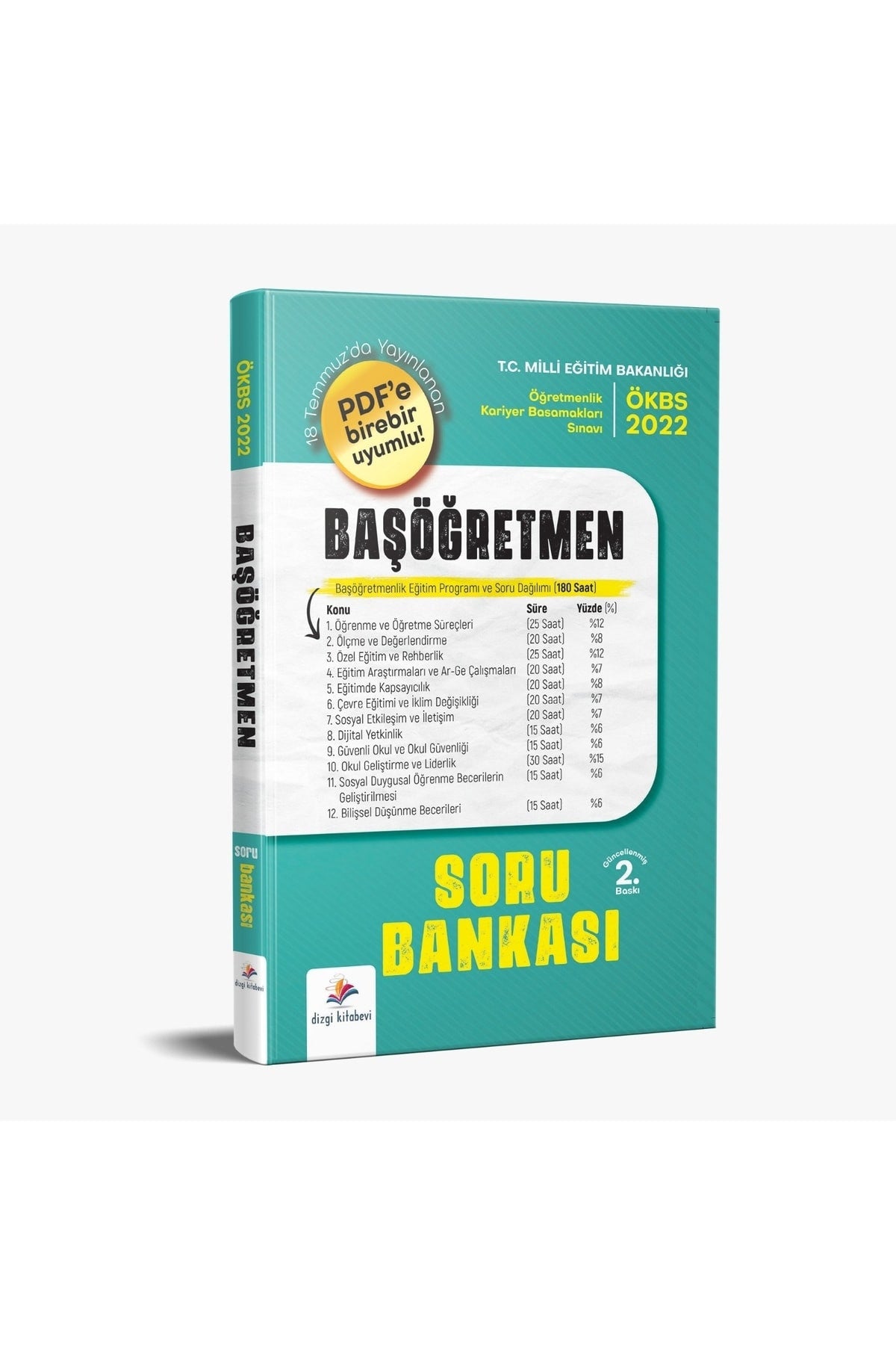 Dizgi Kitap Başöğretmenlik Birebir Pdf Uyumlu Soru Bankası 2022 kitap kapağı