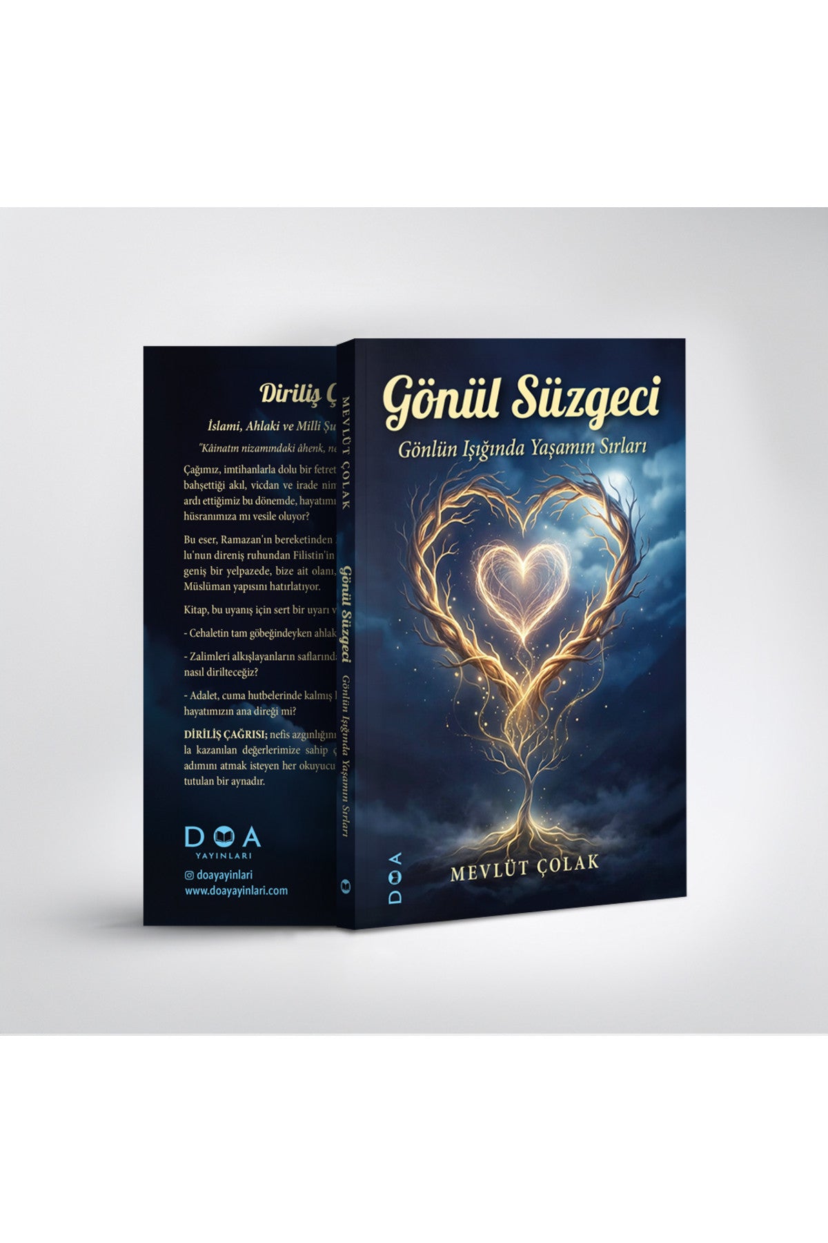 DOA Yayınları Gönül Süzgeci: Gönlün Işığında Yaşamın Sırları - Mevlüt Çolak kitap kapağı
