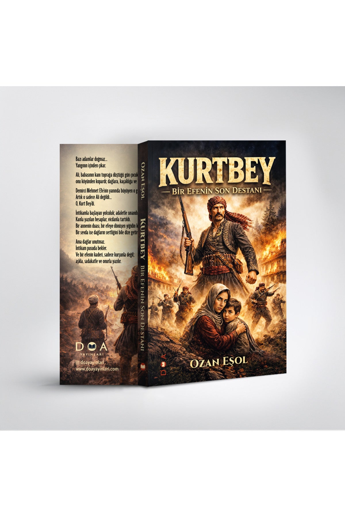 DOA Yayınları Kurtbey - Bir Efenin Son Destanı - Ozan Eşol kitap kapağı