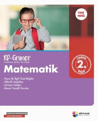 Dört Renk Yayınları 2. Sınıf Matematik Rd - Grimer - Kolektif kitap kapağı