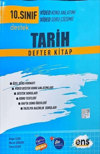 10. Sınıf Tarih Destek Defter Kitap | ENS Yayınları (Ciltsiz) - Resim 1