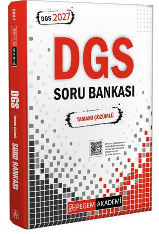 2027 DGS Tamamı Çözümlü Soru Bankası | Pegem Akademi Yayıncılık (Ciltsiz) - Resim 1