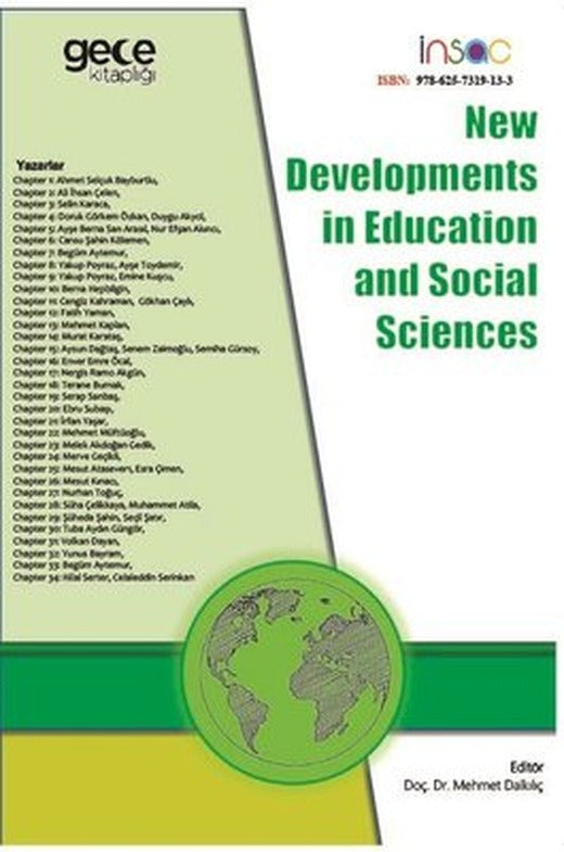 New Developments in Education and Social Sciences | Gece Kitaplığı
