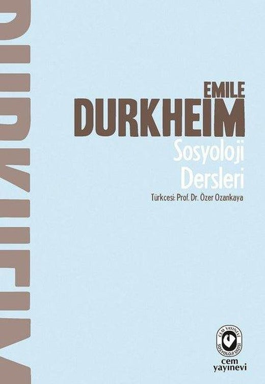 Sosyoloji Dersleri | Cem Yayınevi (İnce Kapak)