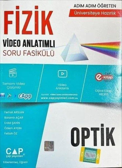 Fizik Optik Konu Anlatımlı Soru Bankası | Çap Yayınları (İnce Kapak)