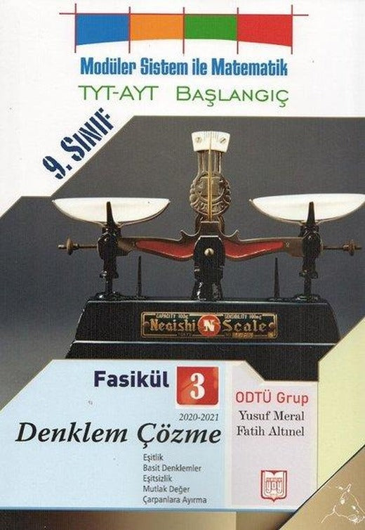 9.Sınıf Modüler Sistem ile Matematik TYT - AYT Başlangıç - Fasikül 3 | YDY Yayın Dünyamız (İnce Kapak)