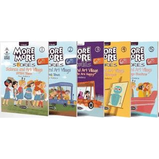 More and More English 6 Stories (5 Kitap Set) Kurmay ELT Yayınları | Kurmay Yayınları (Ciltsiz)