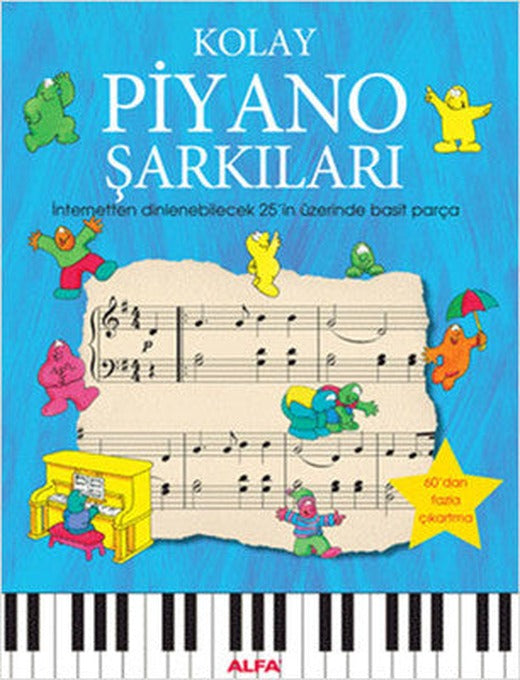 Kolay Piyano Şarkıları | Alfa Yayınları