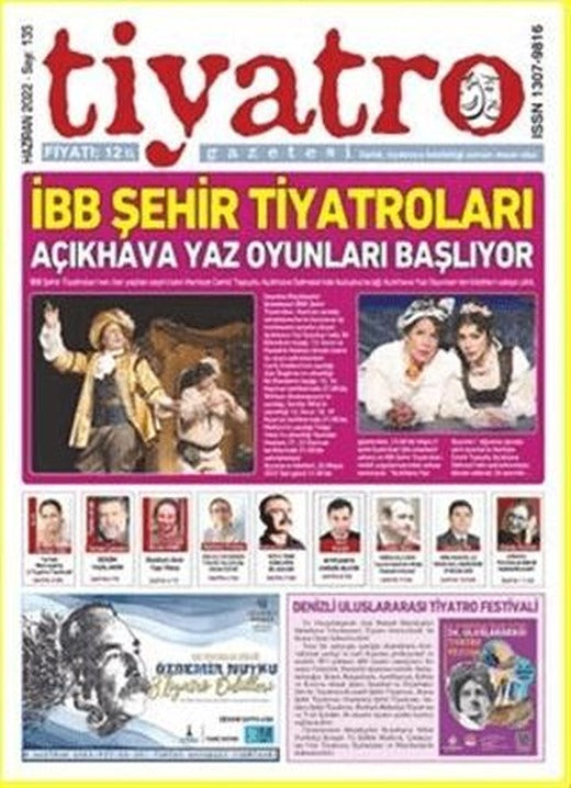 Tiyatro Gazetesi Sayı: 135 Haziran 2022 | Tiyatro Gazetesi (Ciltsiz)