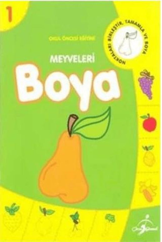 Okul Öncesi Boyamalı Alıştırma 10 Kitap Takım | Çocuk Gezegeni (Ciltsiz)
