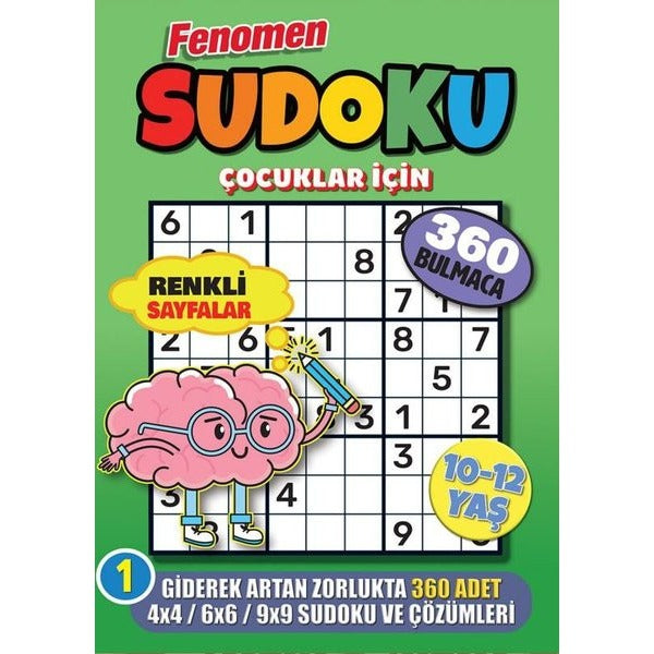 Fenomen Çocuklar İçin Sudoku 10 - 12 Yaş | Maxi Yayıncılık (İnce Kapak)