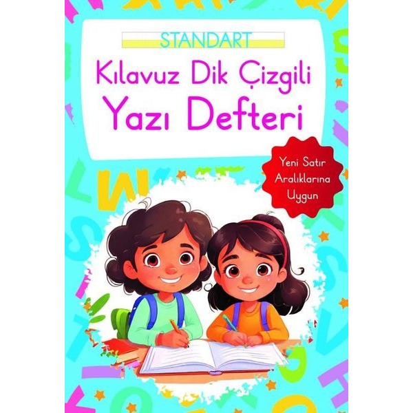 Kılavuz Dik Çizgili Yazı Defteri Küçük Boy - Mavi | Parıltı Yayınları (İnce Kapak)