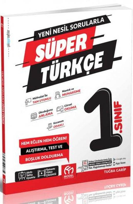 1. Sınıf Yeni Nesil Sorularla Süper Türkçe | Model Eğitim Yayıncılık (Ciltsiz)