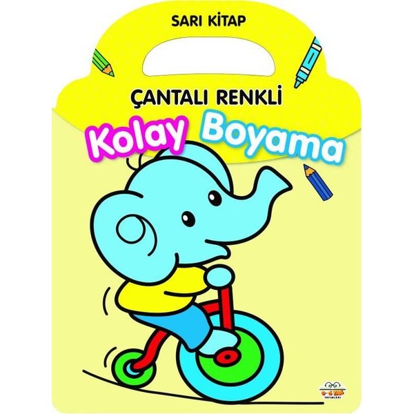 Çantalı Renkli Kolay Boyama- Sarı Kitap