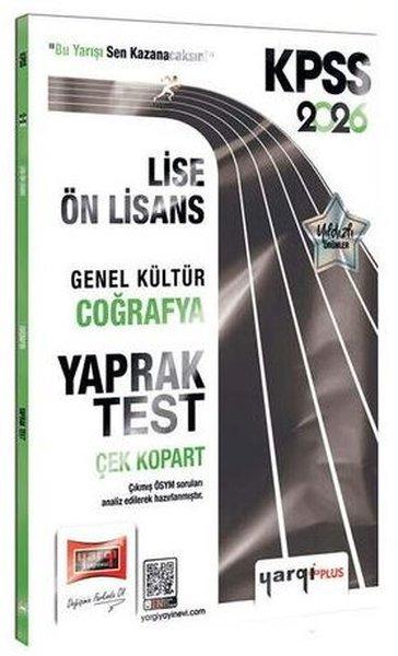 2026 KPSS Lise - Ön Lisans Genel Kültür Coğrafya Çek Kopart Yaprak Test | Yargı Yayınları (İnce Kapak) - Resim 1